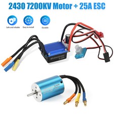 2430 7200KV Waterproof Brushless Motor+ESC Combo Set for 1/18 1/16 RC Car Truck picture