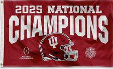 Indiana Hoosiers 3x5 Ft Flag Championship Banner picture