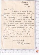 1942 RAF Autograph ALS Charles Symonds - 5th Earl Bandon Raynham Station Report picture