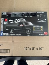 Mattel Brick Shop Hot Wheels Black ’83 Chevy Silverado Building Set Kit picture