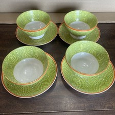 Pier 1 Imports Batik Set of 4 Bowls &  4 Plates Preowned Porcelain picture