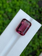 Certified Purplish Pink Tourmaline: 19.96ct Octagon VVS Gemstone picture