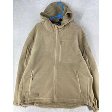 BAERSkin Jacket Mens 2XL Beige BAER Skin 4 Tactical Fleece Hooded Full Zip $120 picture