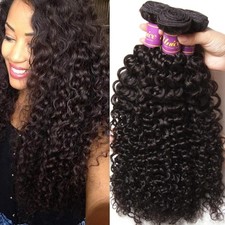 Brazilian Kinky Curly Wave 3 Bundles Human Hair Weave Virgin Hair Extension 300g picture