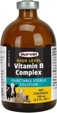 Durvet High-Level Livestock B Complex Vitamin Injectable Solution 100mL picture