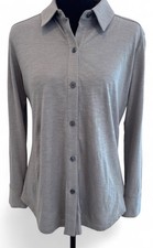 NWOT, Theory Sorena slub Gray Women’s Long Sleeve shirt picture
