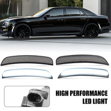 4PC For Chrysler 300 2015-2023 Front Rear LED Bumper Side Marker Light Smoked picture