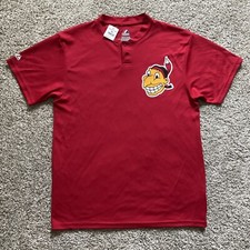 NEW Vintage Cleveland Indians Chief Wahoo Authentic Kids T-Shirt Size Youth XL picture