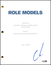 Christopher Mintz-Plasse Signed Autograph Role Models Script Screenplay JSA COA picture