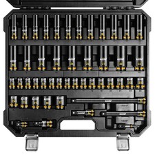 48PCS 1/2” Drive Metric Socket Set, Impact Deep&Shollow Socket(8mm-32mm) picture