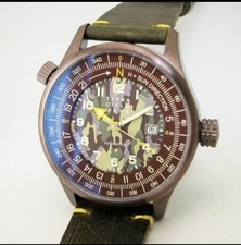 Terra Cielo Mare Orienteering Automatic Camo Dial Date 47mm 100m Watch picture