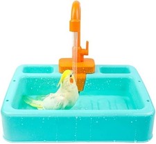 kathson Bird Bathtub,Parrot Shower Box,Automatic Parakeet Bathtub with Faucet... picture