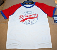 Authentic Texas Rangers T Baseball shirt size Youth L- 14 NWT    picture