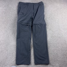 Patagonia Pants Mens 36 Gray Quandary Convertible Zip Off Hiking Outdoor Stretch picture
