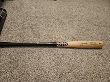 Jeff McNeil Athletics Autographed Dove Tail Game Model Blonde Bat Fanatics COA  picture
