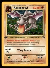 Aerodactyl (Prerelease) 01/62 Promo WoTC Promo Pokemon 1st Edition Holo NM picture