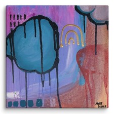 I SWALLOWED THE STORM. | Canvas PRINT Original Abstract Painting by Matt Scalf picture