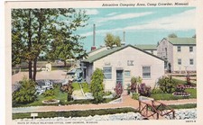 Attractive Company Area at US Army Camp Crowder MO Neosho Postcard F17 picture