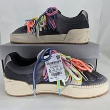 Anta Kai 1 Hela Style Roots Gray Black Multi Lace Sneaker 8125C1802S-2 Mens 11.5 picture