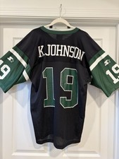 Keyshawn Johnson #19 Starter New York Jets Jersey 48 Large NFL 1998 VTG picture