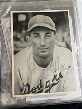 1949 Carl Furillo Signed Auto Brooklyn Dodgers Team Issue Picture picture