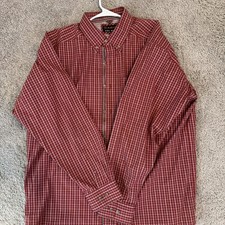 Ariat Pro Series Shirt Mens XL Red Plaid Button Down Long Sleeve Western Logo picture