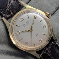 Gruen Precision 17 Jewel Mens 33 mm Wristwatch picture