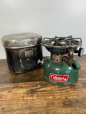 VINTAGE COLEMAN 502 Sportster Cook Stove with Aluminum Case Dated 11 74 picture