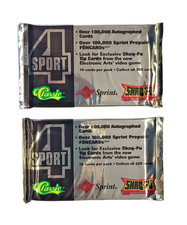 1994 Classic 4-Sport Gold Promo Packs Shaq-Fu Inserts 2 Booster Packs SEALED 🆕 picture