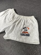Vintage Virginia Cavaliers Shorts Mens Large Gray Basketball Fleece Daber picture