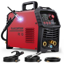 ARCCAPTAIN TIG200P DC Pulse TIG Welder 5 In 1 HF/Lift/Pulse/Spot TIG & Stick LED picture