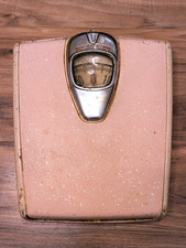 Detecto Bathroom Scale - Vintage 1950s Pink Bubble Bathroom Scale Mid Century picture