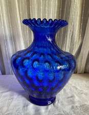 Large Fenton Cobalt Blue Coin Dot 11