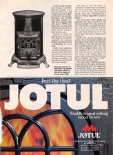 1986 Jøtul Wood Stove Vintage Print Ad Feel the Heat Coal & Wood Heating Systems picture