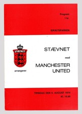 Staevnet v Manchester United 1974-1975 Friendly 06/08/1974 picture
