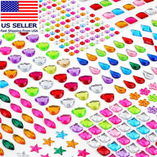 407Pcs Gem Stickers, Self Adhesive Rhinestones, Stick on Jewel for Crafts | Blin picture