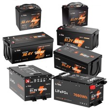 LiTime 36V 45Ah 48V 30Ah 60Ah 100Ah 150Ah Golf Cart LiFePO4 Lithium Battery Lot picture