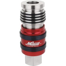 Milton 2-In-1 Safety Exhaust Quick-Connect Industrial Coupler, 1/2 Body, 1/2 picture