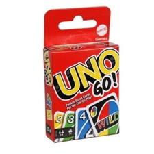 NEW UNO GO Card Game for Kids Adults, Fun Mini Pocket-Sized Party Travel Set picture
