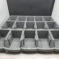 Gladiator GarageWorks Storage Bins Lot of 17 GAWESB6PSM Gray GearWall GearTrack picture