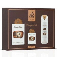 Lattafa Pride Vintage Radio 3-Piece Eau de Parfum Gift Set (Gift Set) picture