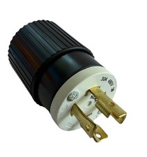 AC WORKS® NEMA L16-30P – 3-Phase 30A, 480V Locking Male Plug in Black picture