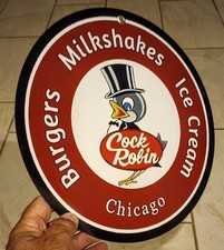 Cock Robin sign Restaurant Chicago defunct picture