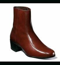 Florsheim Men's Duke 17087-03 Bike Toe Cognac Leather Zipper Boot - Stock picture