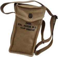 WWII  Reproduction U.S. Grease Gun or Thompson Carry Case Pouch picture