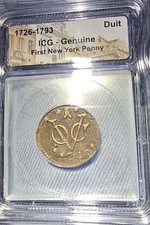 1747 Dutch Netherlands VOC Duit New York Penny picture