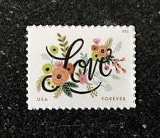 2018 Forever Love Flourishes, 5 sheets, 100 stamps，Creative stamp collectibles picture