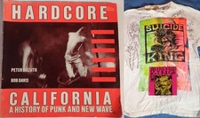 HARDCORE CALIFORNIA + SUICIDE KING autographed tee + GREEN VINYL 7