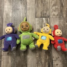 Teletubbies Plush Lot of 4 Dipsy Po Laa-Laa Tinky Winky 1998 Playskool picture