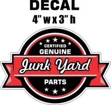 1 Genuine Junk Yard Parts Vinyl Decal picture